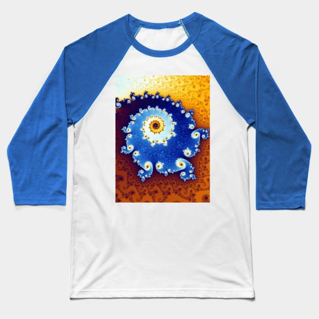 Fractal- Mandelbrot Set Baseball T-Shirt by candhdesigns